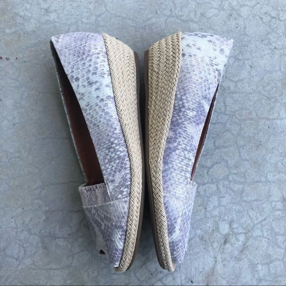 Gentle Souls Lissa Demi Wedges Peeptoe Espadrilles Shoes Size 8 NWOB